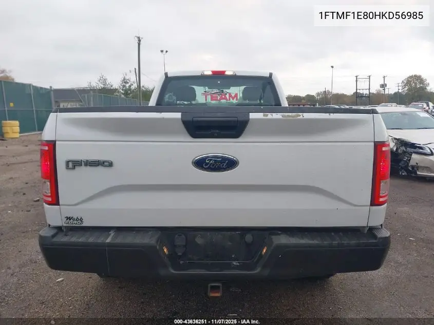1FTMF1E80HKD56985 2017 Ford F-150 Xl