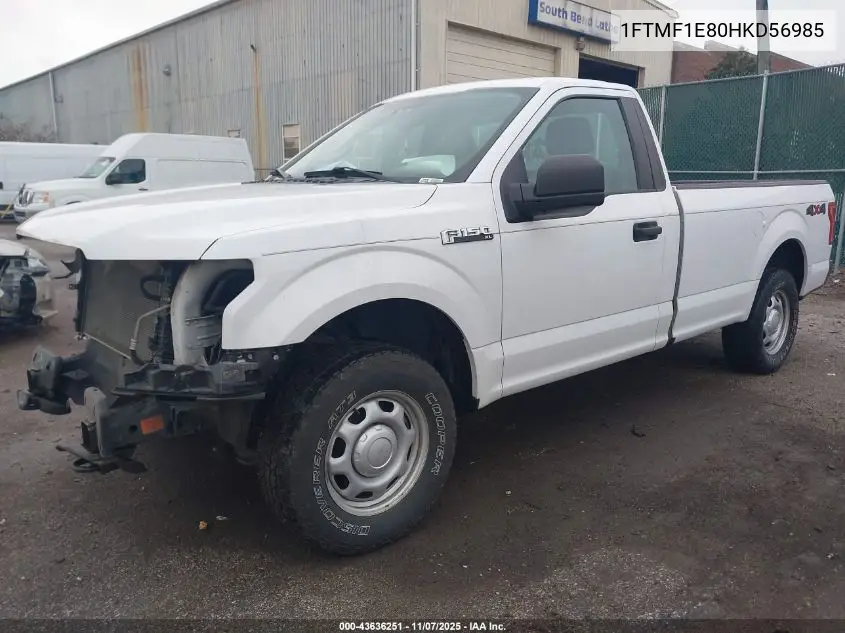 1FTMF1E80HKD56985 2017 Ford F-150 Xl