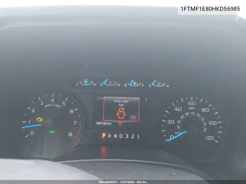 1FTMF1E80HKD56985 2017 Ford F-150 Xl