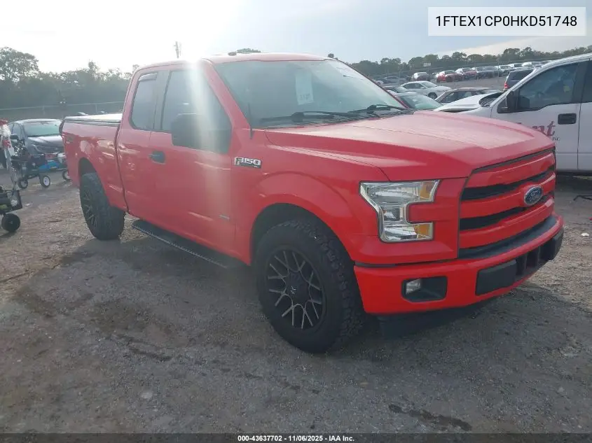 1FTEX1CP0HKD51748 2017 Ford F-150 Xl