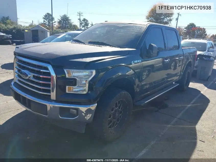 1FTEW1CP1HKC70938 2017 Ford F-150 Xlt