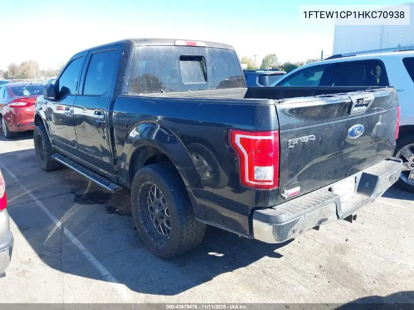1FTEW1CP1HKC70938 2017 Ford F-150 Xlt