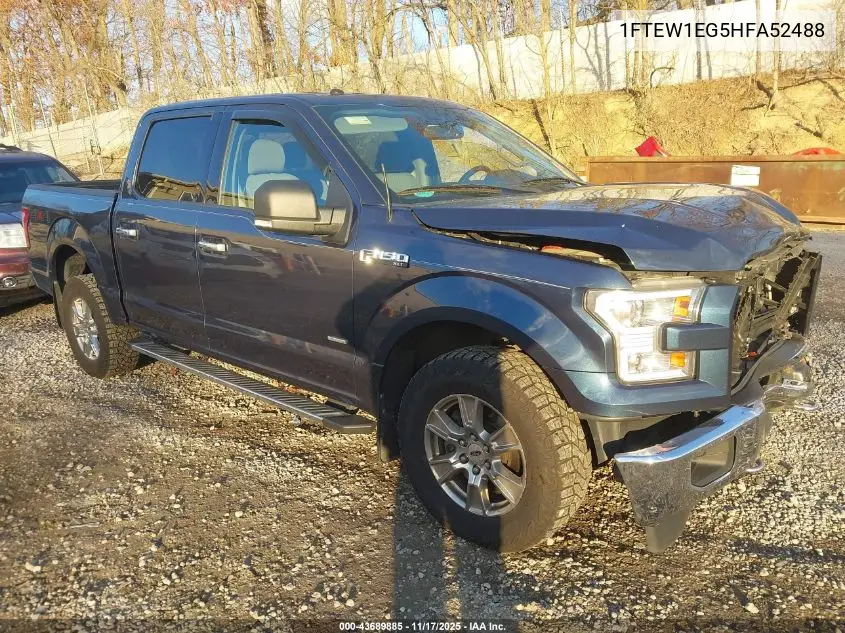 1FTEW1EG5HFA52488 2017 Ford F-150 Xlt
