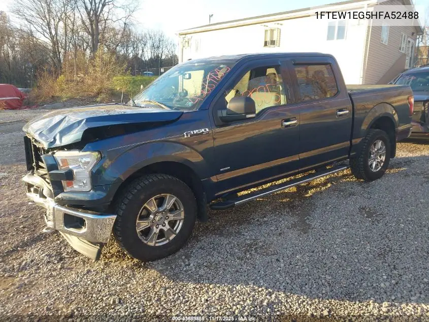1FTEW1EG5HFA52488 2017 Ford F-150 Xlt