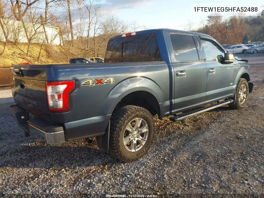 1FTEW1EG5HFA52488 2017 Ford F-150 Xlt