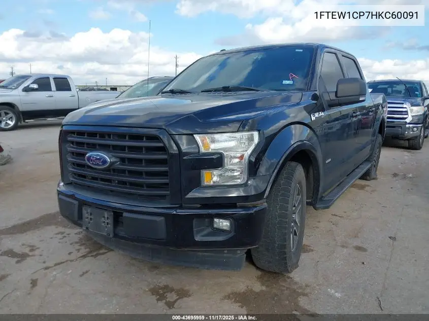 1FTEW1CP7HKC60091 2017 Ford F-150 Xlt