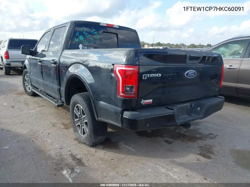 1FTEW1CP7HKC60091 2017 Ford F-150 Xlt