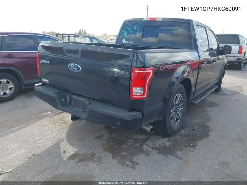 1FTEW1CP7HKC60091 2017 Ford F-150 Xlt