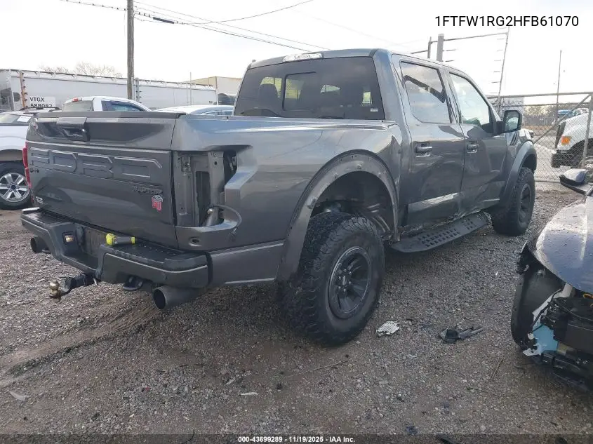 1FTFW1RG2HFB61070 2017 Ford F-150 Raptor