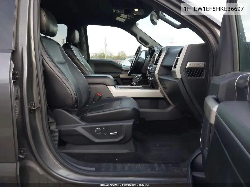 1FTEW1EF8HKE36697 2017 Ford F-150 Lariat