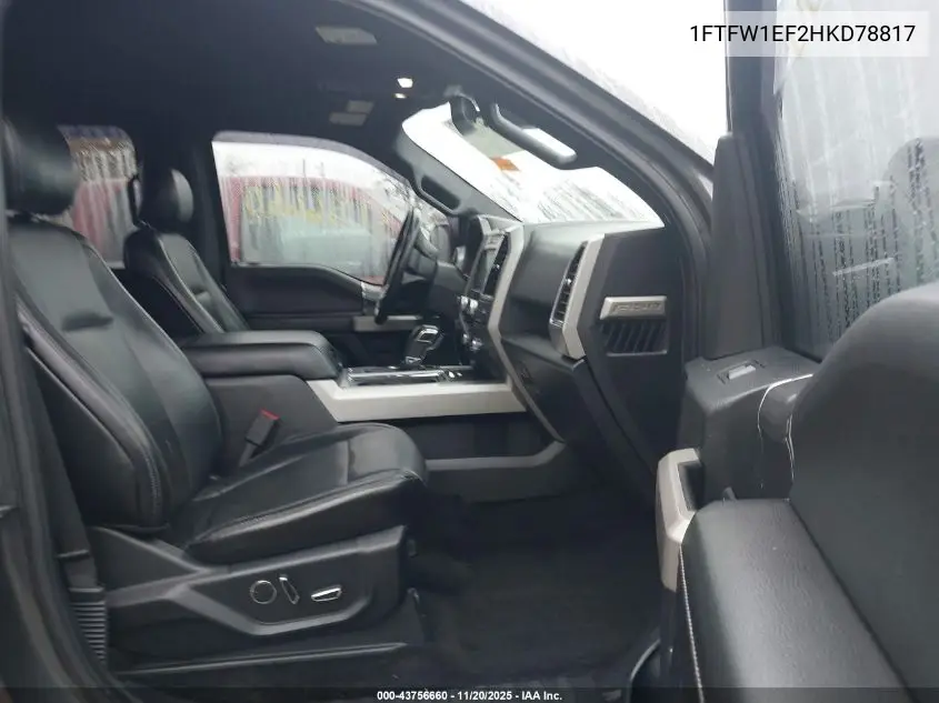 1FTFW1EF2HKD78817 2017 Ford F-150 Lariat