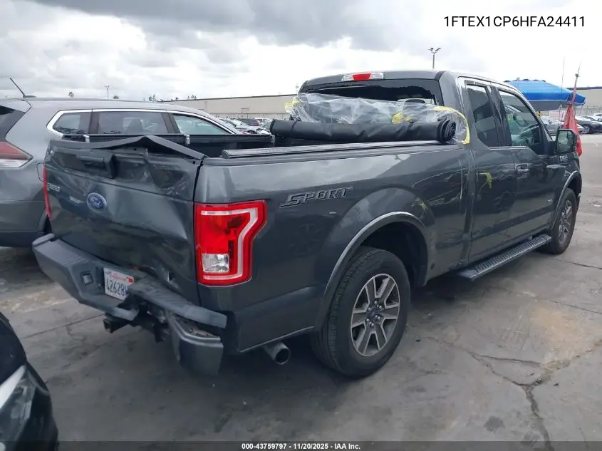 1FTEX1CP6HFA24411 2017 Ford F-150 Xlt