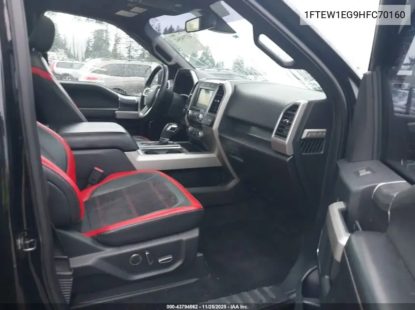 1FTEW1EG9HFC70160 2017 Ford F-150 Lariat