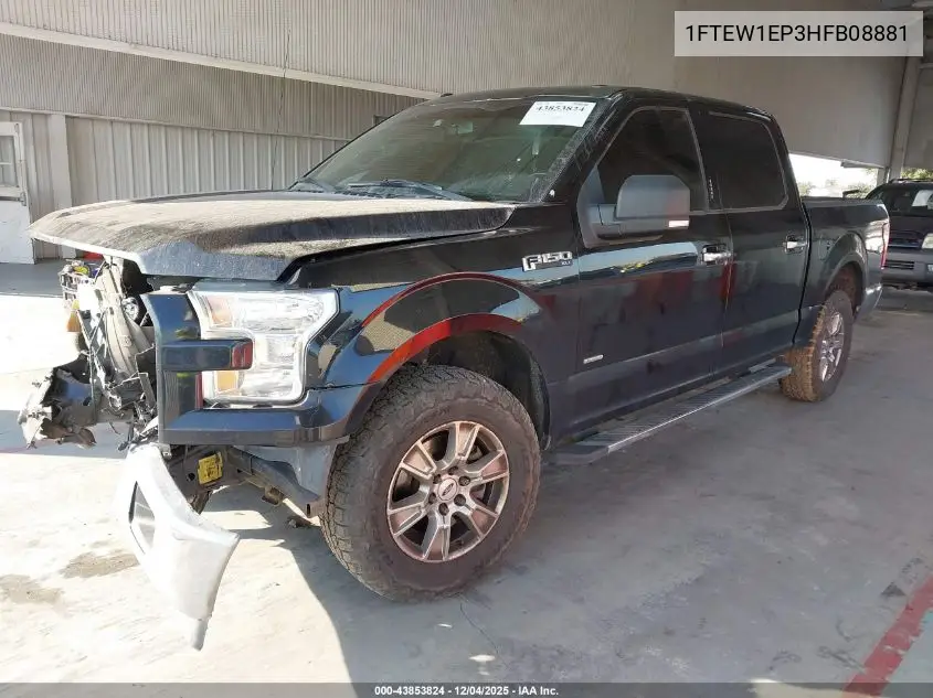 1FTEW1EP3HFB08881 2017 Ford F-150 Xlt