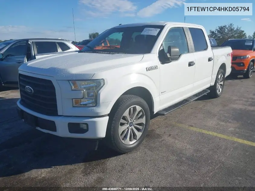 1FTEW1CP4HKD05794 2017 Ford F-150 Xl