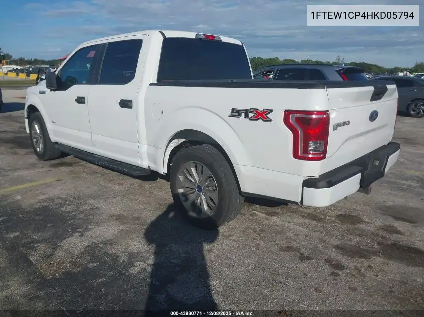 1FTEW1CP4HKD05794 2017 Ford F-150 Xl
