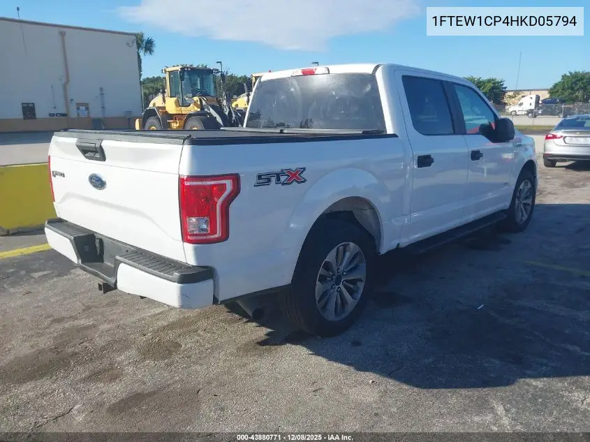 1FTEW1CP4HKD05794 2017 Ford F-150 Xl