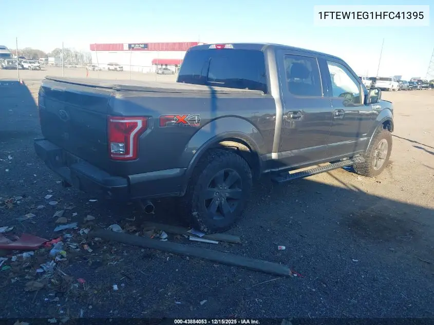 1FTEW1EG1HFC41395 2017 Ford F-150 Xlt
