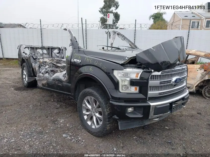 1FTEW1EG4HFB41713 2017 Ford F-150 Platinum
