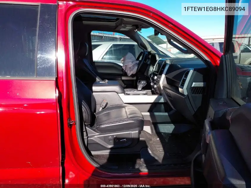 1FTEW1EG8HKC89094 2017 Ford F-150 Lariat