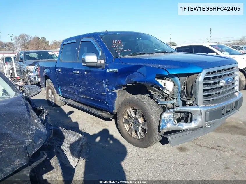 1FTEW1EG5HFC42405 2017 Ford F-150 Xlt