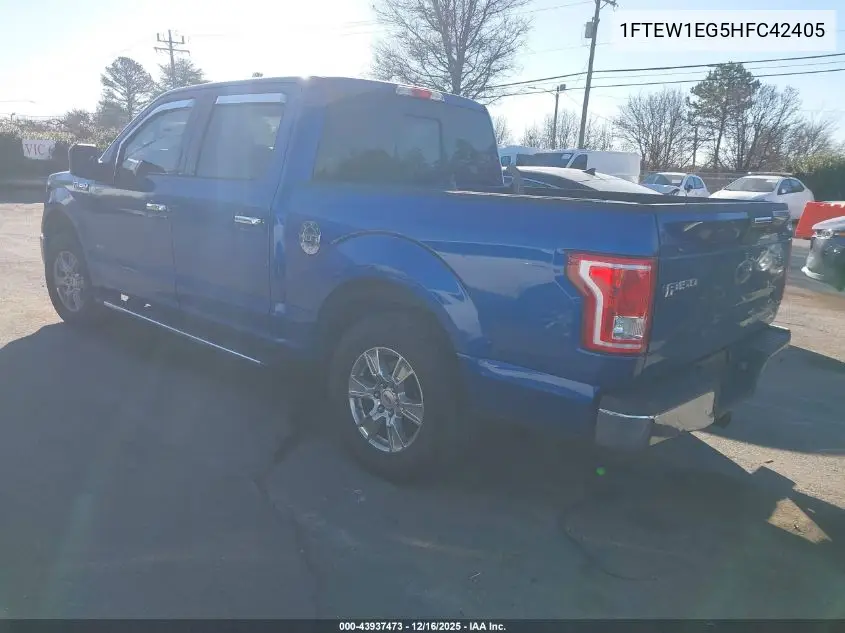 1FTEW1EG5HFC42405 2017 Ford F-150 Xlt