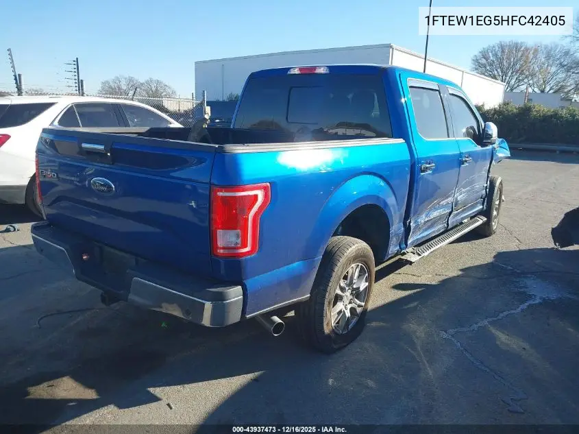 1FTEW1EG5HFC42405 2017 Ford F-150 Xlt