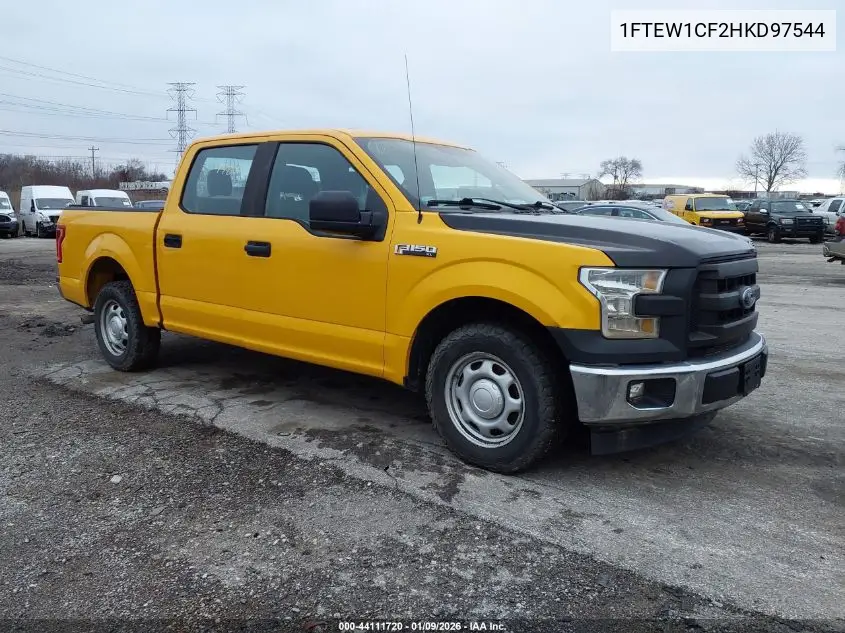 1FTEW1CF2HKD97544 2017 Ford F-150 Xl