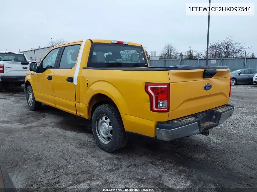 1FTEW1CF2HKD97544 2017 Ford F-150 Xl
