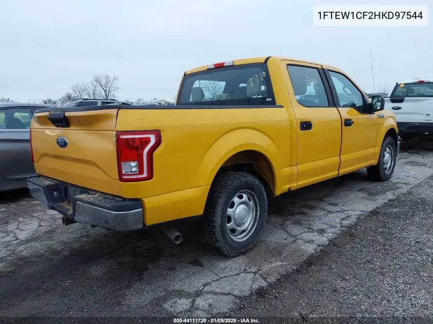 1FTEW1CF2HKD97544 2017 Ford F-150 Xl