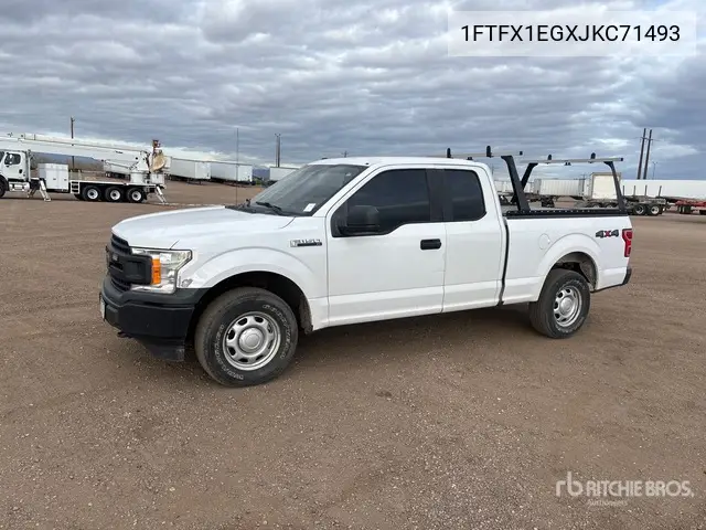 1FTFX1EGXJKC71493 2018 Ford F-150 2018 Ford F-150 Xl 4X4 Extended Cab Pickup