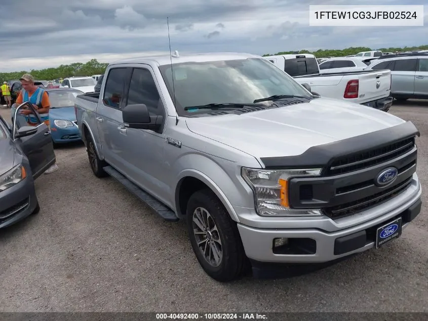 1FTEW1CG3JFB02524 2018 Ford F-150 Xlt