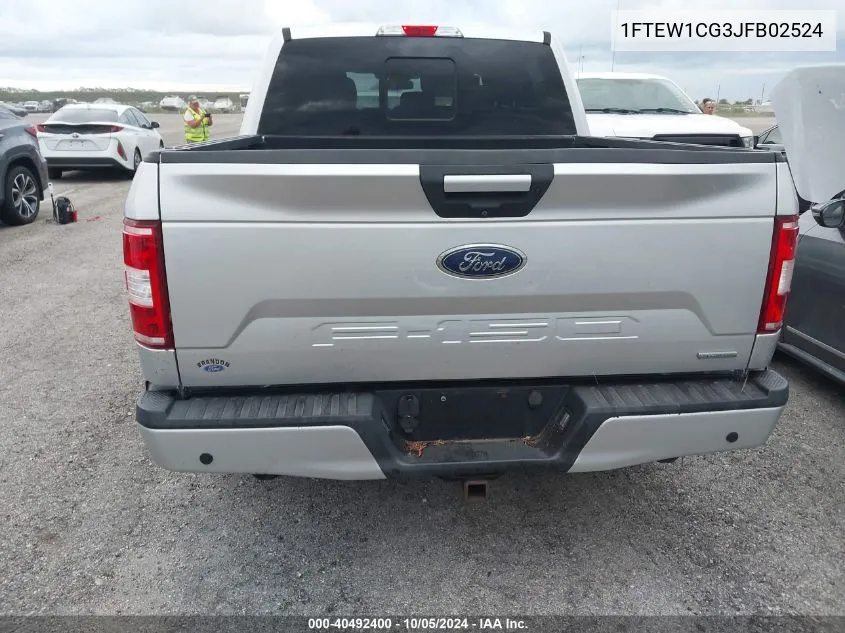 1FTEW1CG3JFB02524 2018 Ford F-150 Xlt