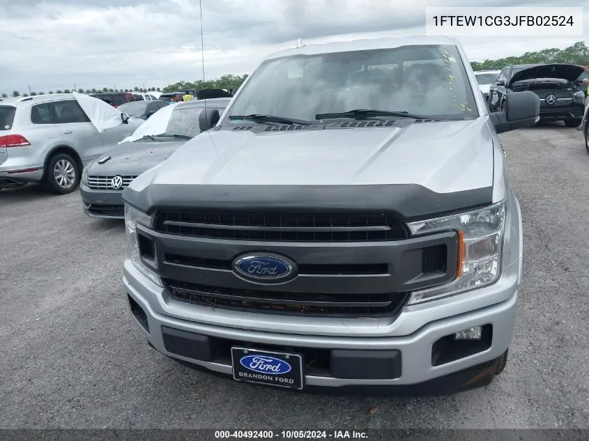 1FTEW1CG3JFB02524 2018 Ford F-150 Xlt