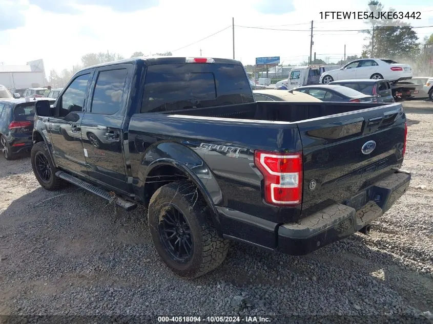 1FTEW1E54JKE63442 2018 Ford F-150 Xlt