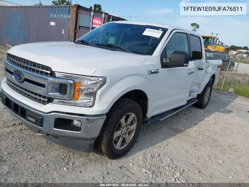 1FTEW1EG9JFA76511 2018 Ford F-150 Xlt