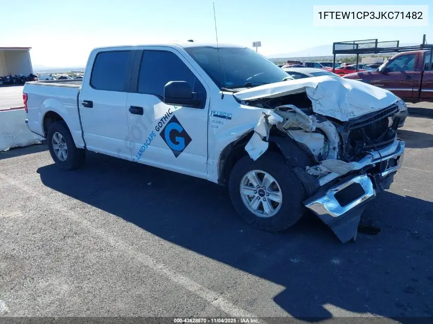 1FTEW1CP3JKC71482 2018 Ford F-150 Xl
