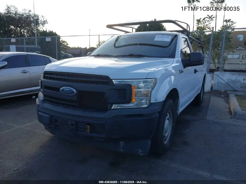1FTMF1CB0JKF80035 2018 Ford F-150 Xl