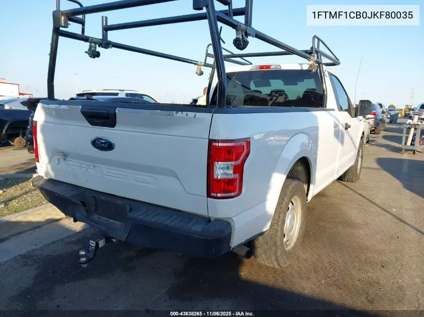 1FTMF1CB0JKF80035 2018 Ford F-150 Xl