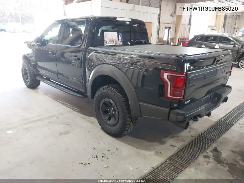 1FTFW1RG0JFB85020 2018 Ford F-150 Raptor