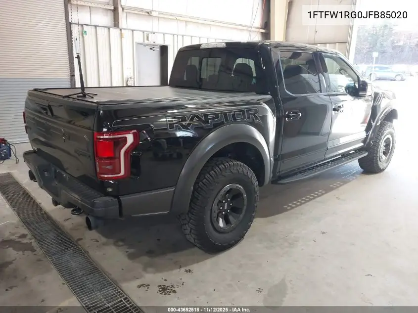 1FTFW1RG0JFB85020 2018 Ford F-150 Raptor