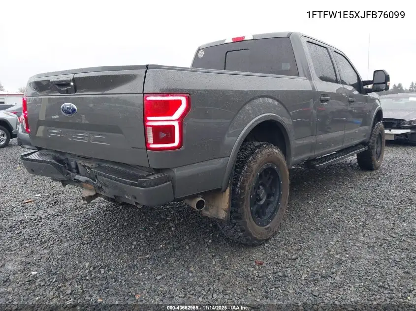 1FTFW1E5XJFB76099 2018 Ford F-150 Lariat