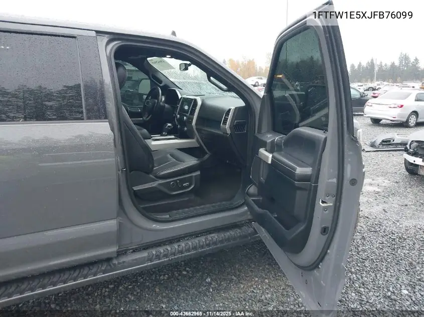 1FTFW1E5XJFB76099 2018 Ford F-150 Lariat