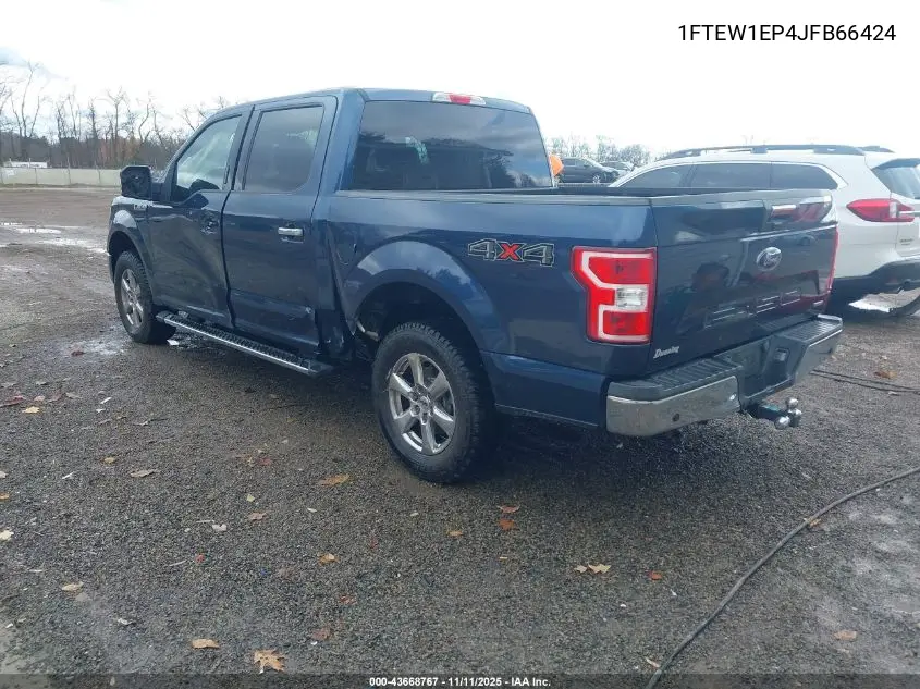 1FTEW1EP4JFB66424 2018 Ford F-150 Xlt