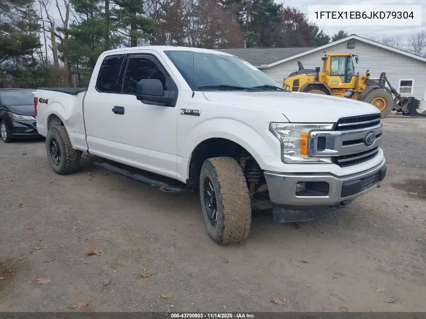 1FTEX1EB6JKD79304 2018 Ford F-150 Xlt