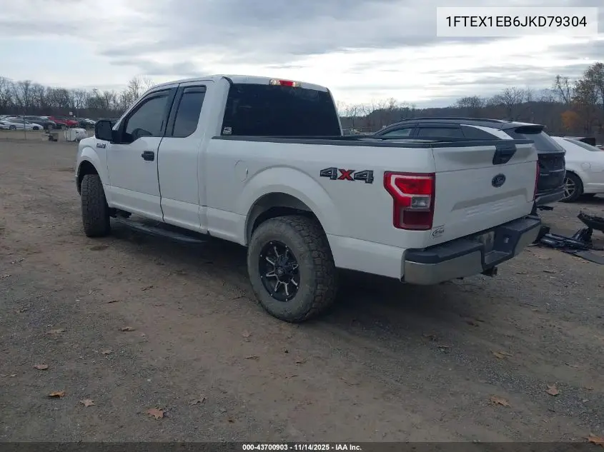 1FTEX1EB6JKD79304 2018 Ford F-150 Xlt