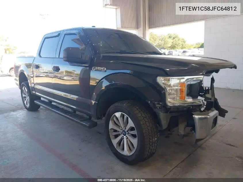 1FTEW1C58JFC64812 2018 Ford F-150 Xlt