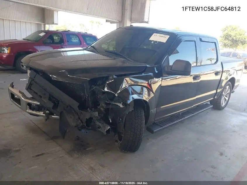 1FTEW1C58JFC64812 2018 Ford F-150 Xlt