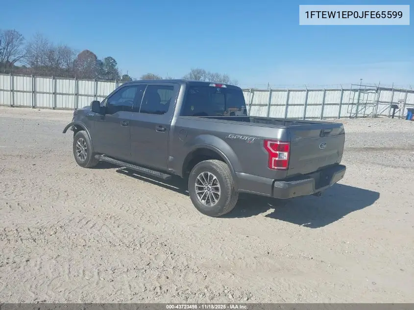 1FTEW1EP0JFE65599 2018 Ford F-150 Xlt