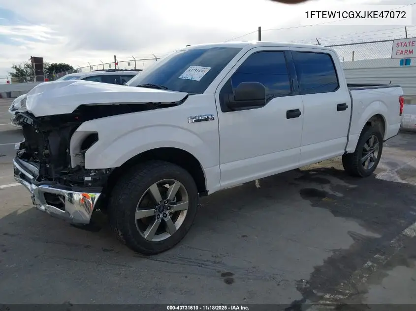 1FTEW1CGXJKE47072 2018 Ford F-150 Xlt